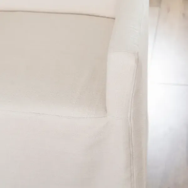 Dining Chairs-Kirkland's Home Slipcover Track Arm Dining Chair Ivory