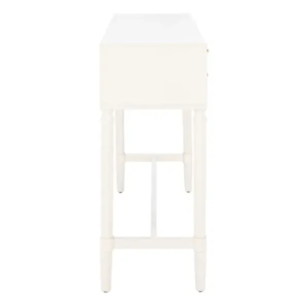 Entryway Furniture-Kirkland's Home Sloane Four-Drawer Console Table White