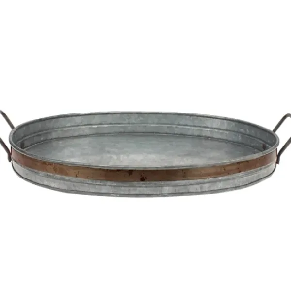 Decorative Trays-Kirkland's Home Slotted Enamel Tray White