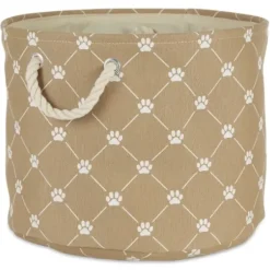 Baskets & Boxes-Kirkland's Home Small Beige Linen Book Box Tan