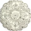 Wall Plaques-Kirkland's Home Small Metal Medallion Wall Plaque White