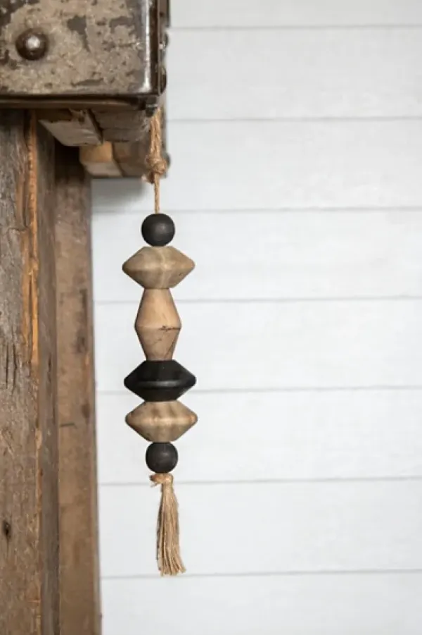 Decorative Accents-Kirkland's Home Small Rustic Barn Wood Wine Bottle Holder Brown