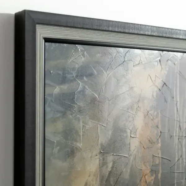 Framed Art-Kirkland's Home Smoke & Mirrors Abstract Framed Art Print Black/Tan/Gray