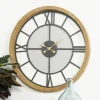 Clocks-Kirkland's Home Smoke Gray Vintage Matte Mesh Wall Clock