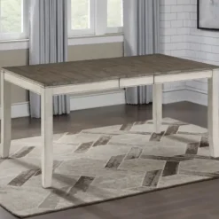 Dining Tables-Kirkland's Home Smoked Alabaster And Honey Wood Dining Table Ivory/Brown
