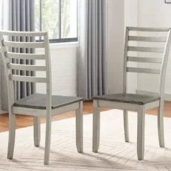 Dining Sets-Kirkland's Home Smoked Alabaster And Honey Wood 7-Pc. Dining Set Ivory/Brown