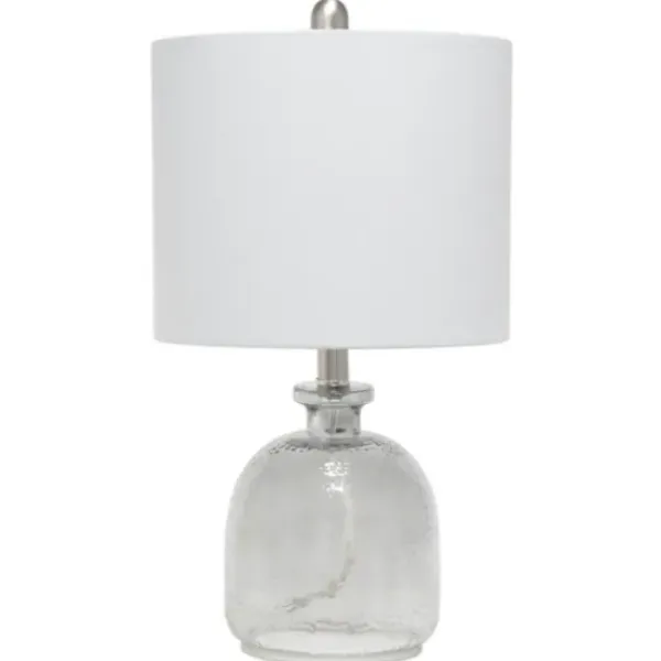 Table Lamps-Kirkland's Home Smokey Hammered Glass Shade Table Lamp Gray