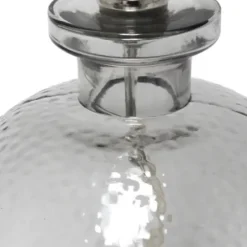 Table Lamps-Kirkland's Home Smokey Hammered Glass Shade Table Lamp Gray