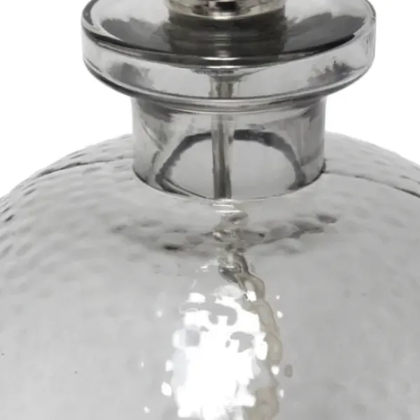 Table Lamps-Kirkland's Home Smokey Hammered Glass Shade Table Lamp Gray