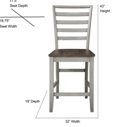 Dining Tables-Kirkland's Home Smoky Alabaster Wooden 7-Pc. Dining Set Gray/Brown