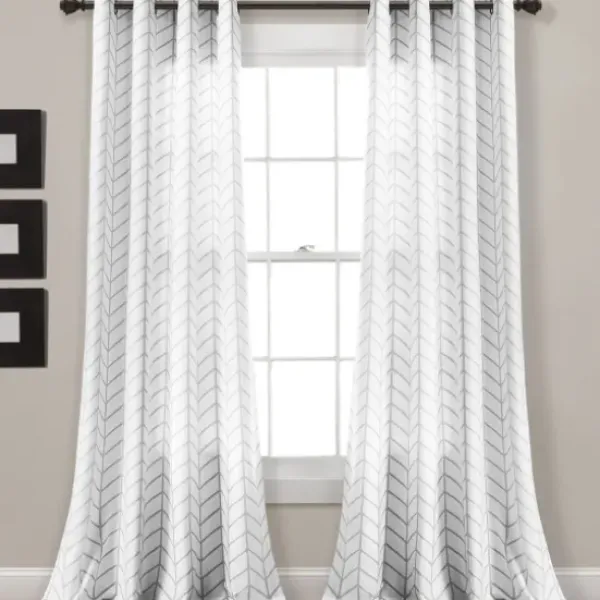 Curtains & Drapes-Kirkland's Home Smoky Blackout Curtain Panel Set, 96 In. Gray