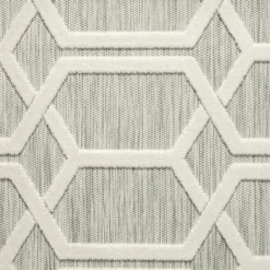 Outdoor Rugs-Kirkland's Home Smoky Blue Geometric Indoor/Outdoor Area Rug, 5X7 Gray/Blue