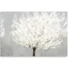 Canvas Art-Kirkland's Home Snow Kissed Blossoms Giclee Canvas Art Print Gray/White/Brown