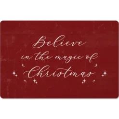 Kitchen & Floor Mats-Kirkland's Home Snowflakes Christmas Kitchen Mat Blue