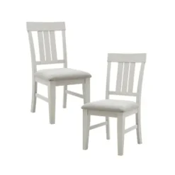 Dining Chairs-Kirkland's Home Sofia White High Back Dining Chairs, Set Of 2 Gray