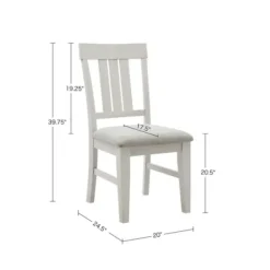 Dining Chairs-Kirkland's Home Sofia White High Back Dining Chairs, Set Of 2 Gray