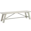 Dining Chairs-Kirkland's Home Sofia Wooden Dining Bench With Metal Bars White