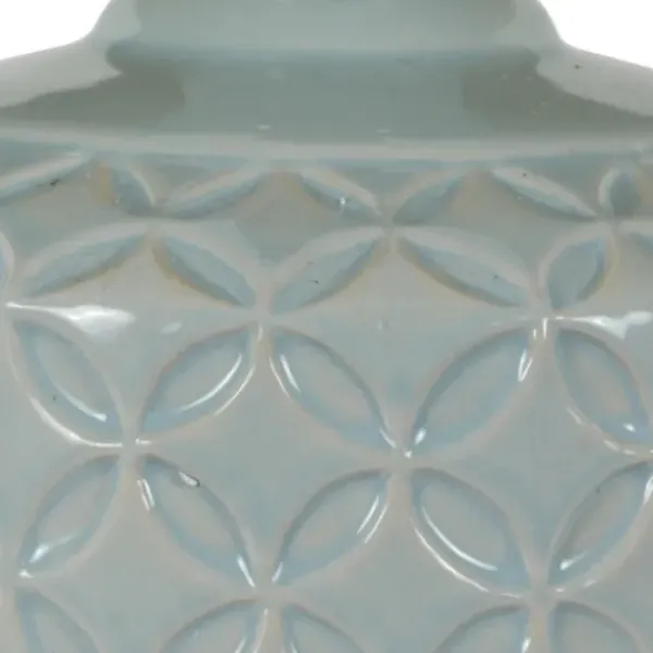 Table Lamps-Kirkland's Home Soft Blue Embossed Ceramic Table Lamps, Set Of 2 White