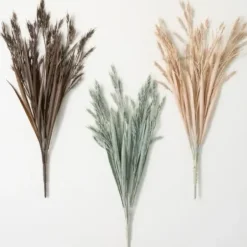 Stems & Bouquets-Kirkland's Home Soft Hues Wheat Sprays, Set Of 3 Brown/Blue/Pink