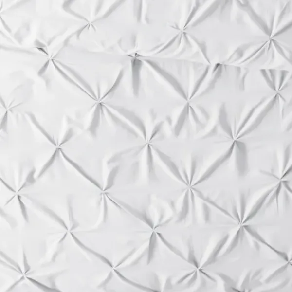 Duvets-Kirkland's Home Soft Pinched 3-Pc. Twin Duvet Cover Set White