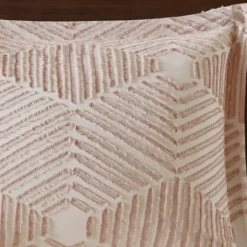 Comforters-Kirkland's Home Soft Pink Tufted King 3-Pc. Comforter Set Pink/White