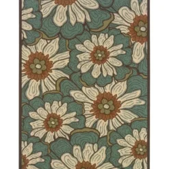 Outdoor Rugs-Kirkland's Home Soft Silver Trellis Outdoor Area Rug, 4X6 Gray/White