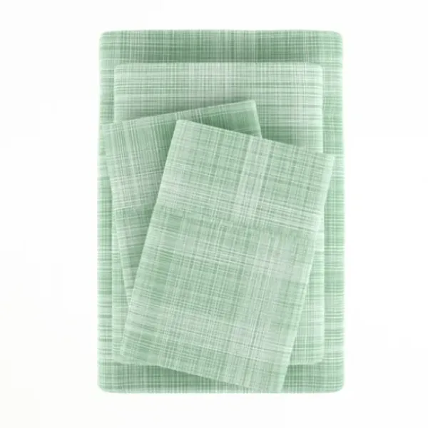Bed Sheets-Kirkland's Home Soft Thatch 3-Pc. Twin Sheet Set Green