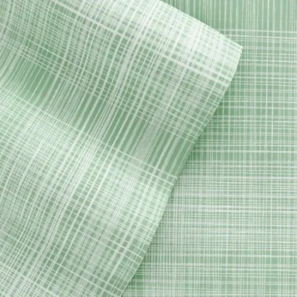 Bed Sheets-Kirkland's Home Soft Thatch 3-Pc. Twin Sheet Set Green
