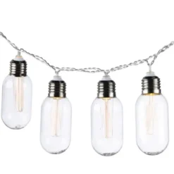 Outdoor Lighting-Kirkland's Home Solar Bullet Outdoor String Lights Silver