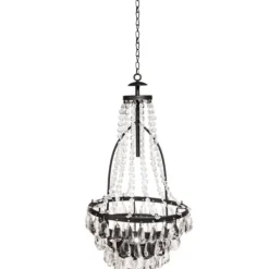 Outdoor Lighting-Kirkland's Home Solar Outdoor Chandelier Clear