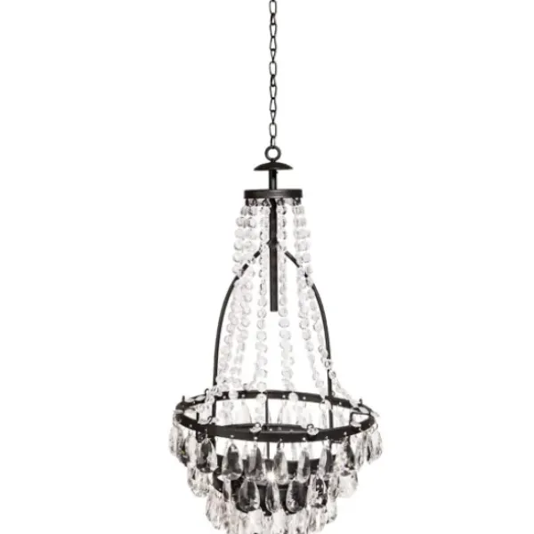 Outdoor Lighting-Kirkland's Home Solar Outdoor Chandelier Clear