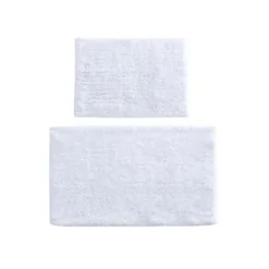 Bathroom Rugs-Kirkland's Home Solid Cotton Tufted Bath Mats, Set Of 2 White