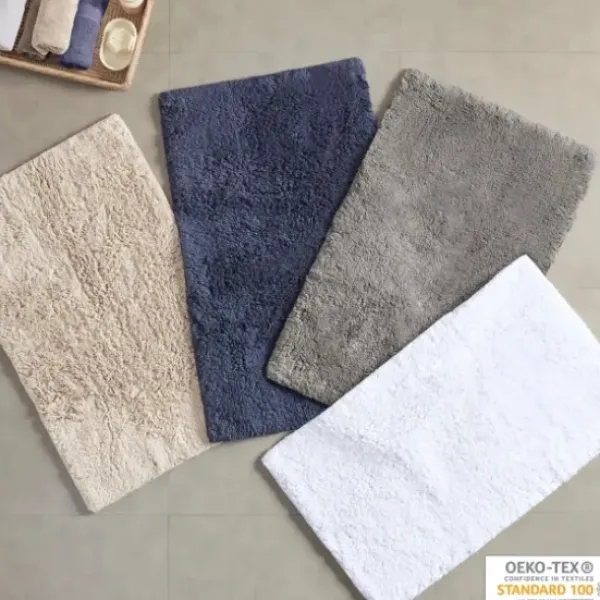 Bathroom Rugs-Kirkland's Home Solid Cotton Tufted Bath Mats, Set Of 2 White