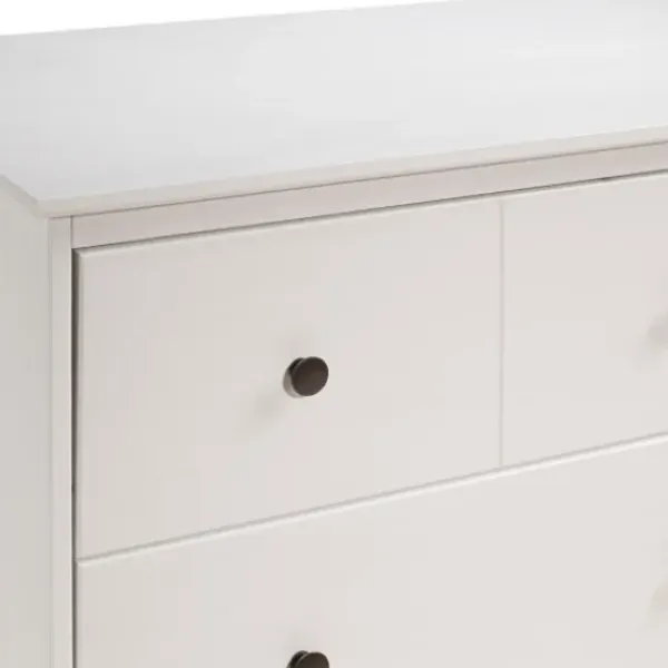 Dressers & Chests-Kirkland's Home Solid Wood 6-Drawer Dresser White