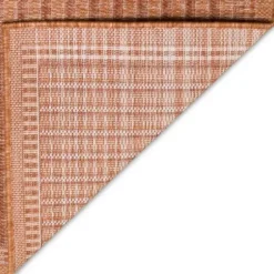 Outdoor Rugs-Kirkland's Home Solitaire Sun Shower Outdoor Area Rug, 7X9 Blue/Ivory