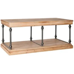 Coffee Tables-Kirkland's Home Sonoma Coffee Table Tan
