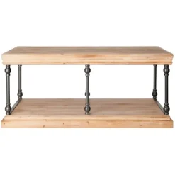 Coffee Tables-Kirkland's Home Sonoma Coffee Table Tan