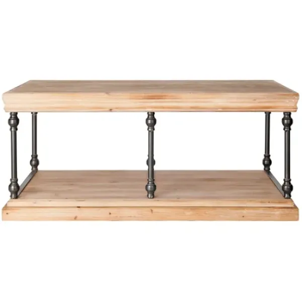 Coffee Tables-Kirkland's Home Sonoma Coffee Table Tan