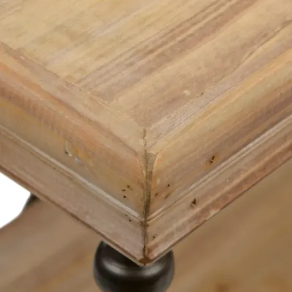 Entryway Furniture-Kirkland's Home Sonoma Two-Tier Console Table Tan