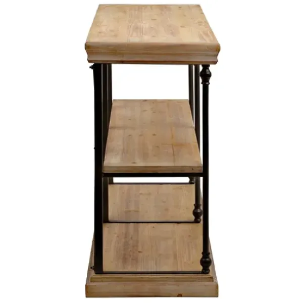 Entryway Furniture-Kirkland's Home Sonoma Two-Tier Console Table Tan