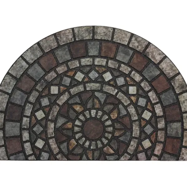 Doormats-Kirkland's Home Soulful Floral Hello Rubber Doormat Multi