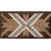 Wall Plaques-Kirkland's Home Southwestern Chevron Wood Wall Plaque Brown