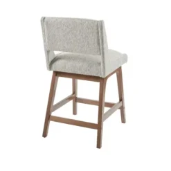 Bar Stools & Counter Height Stools-Kirkland's Home Speckled Boomerang Modern Counter Stool Gray