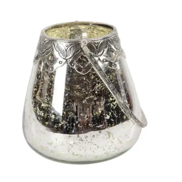 Candle Holders-Kirkland's Home Speckled Votive Candle Holders, Set Of 3 Silver