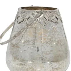 Candle Holders-Kirkland's Home Speckled Votive Candle Holders, Set Of 3 Silver