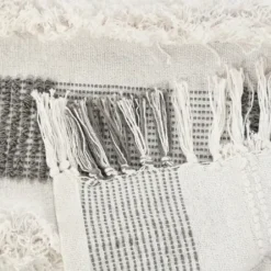 Blankets & Throws-Kirkland's Home Spencer Gray And White Plaid Throw Gray/White