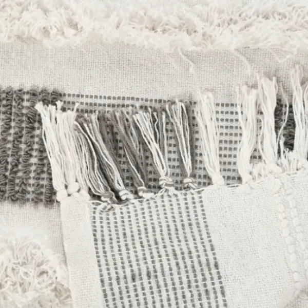 Blankets & Throws-Kirkland's Home Spencer Gray And White Plaid Throw Gray/White