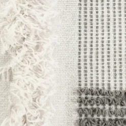 Blankets & Throws-Kirkland's Home Spencer Gray And White Plaid Throw Gray/White