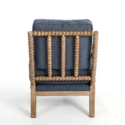 Accent Chairs-Kirkland's Home Spencer Spindle Armchair Blue