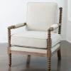 Accent Chairs-Kirkland's Home Spencer Spindle Armchair Ivory